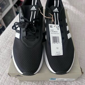 adidas Black and White Athletic Shoes